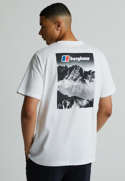 Men's Berghaus Alpine Peak Threshold Tee - White