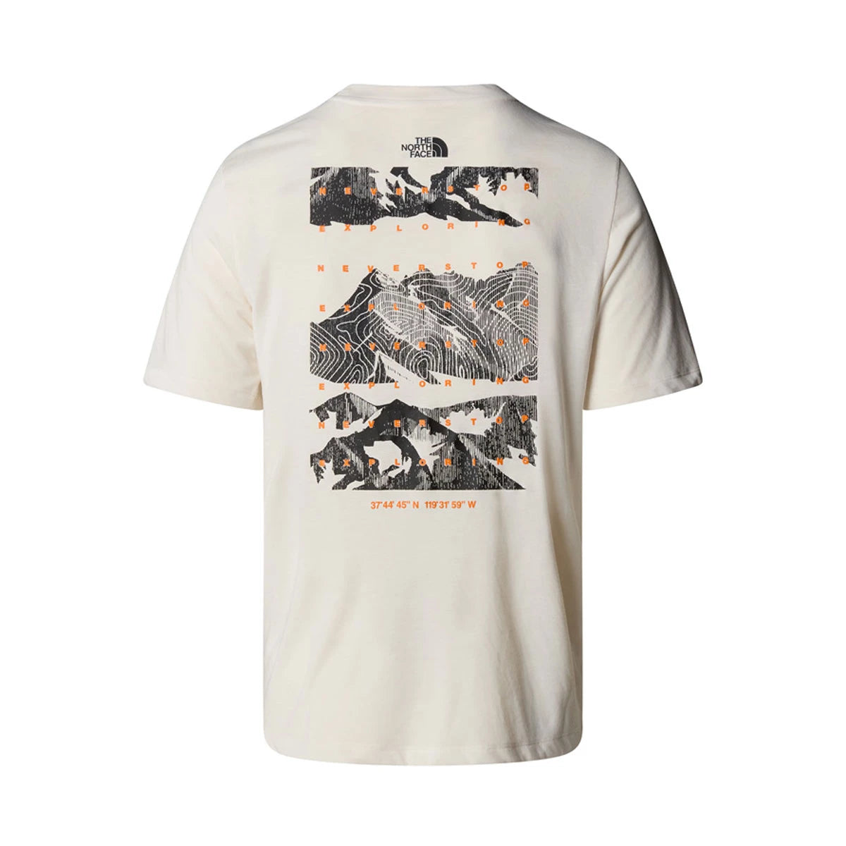 Men's TNF Foundation Mountains Faces Tee - White Dune
