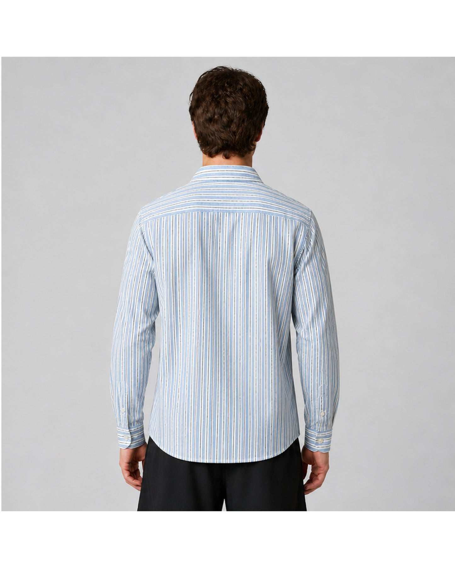 Tommy Hilfiger Striped Cotton Long-Sleeve Shirt