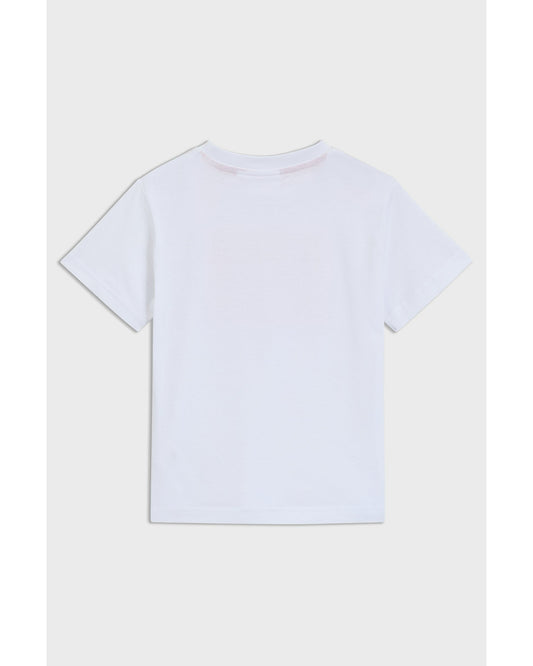 Kids' HUGO Slim Fit Cotton T-Shirt with Signature Red Box Logo