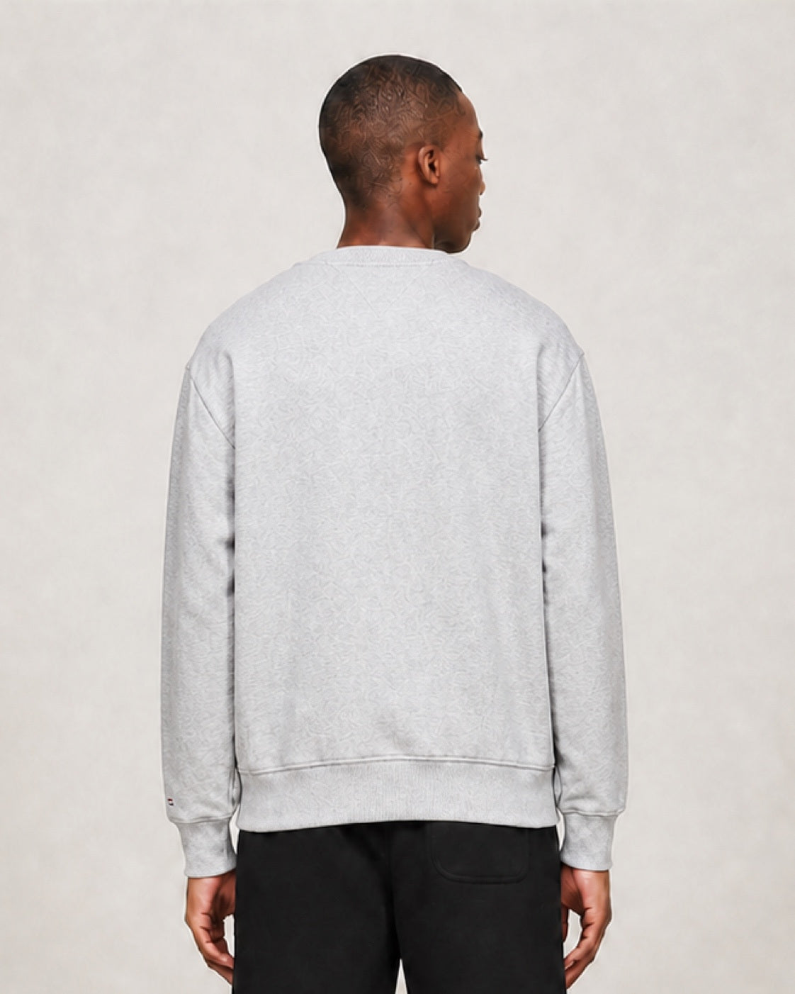 Men's Tommy Jeans Cotton Applique Crew-Neck Sweatshirt