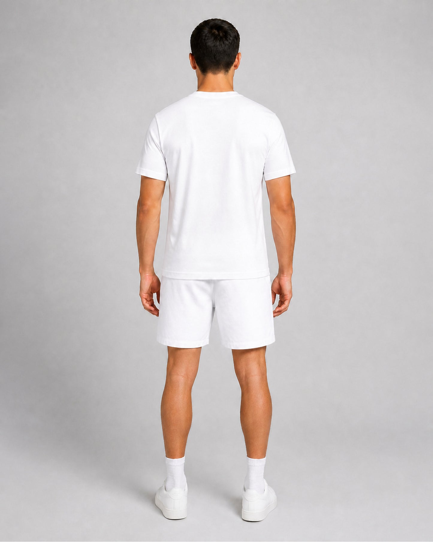 Nike Sportswear Club T-Shirt & Knit Shorts Set - White