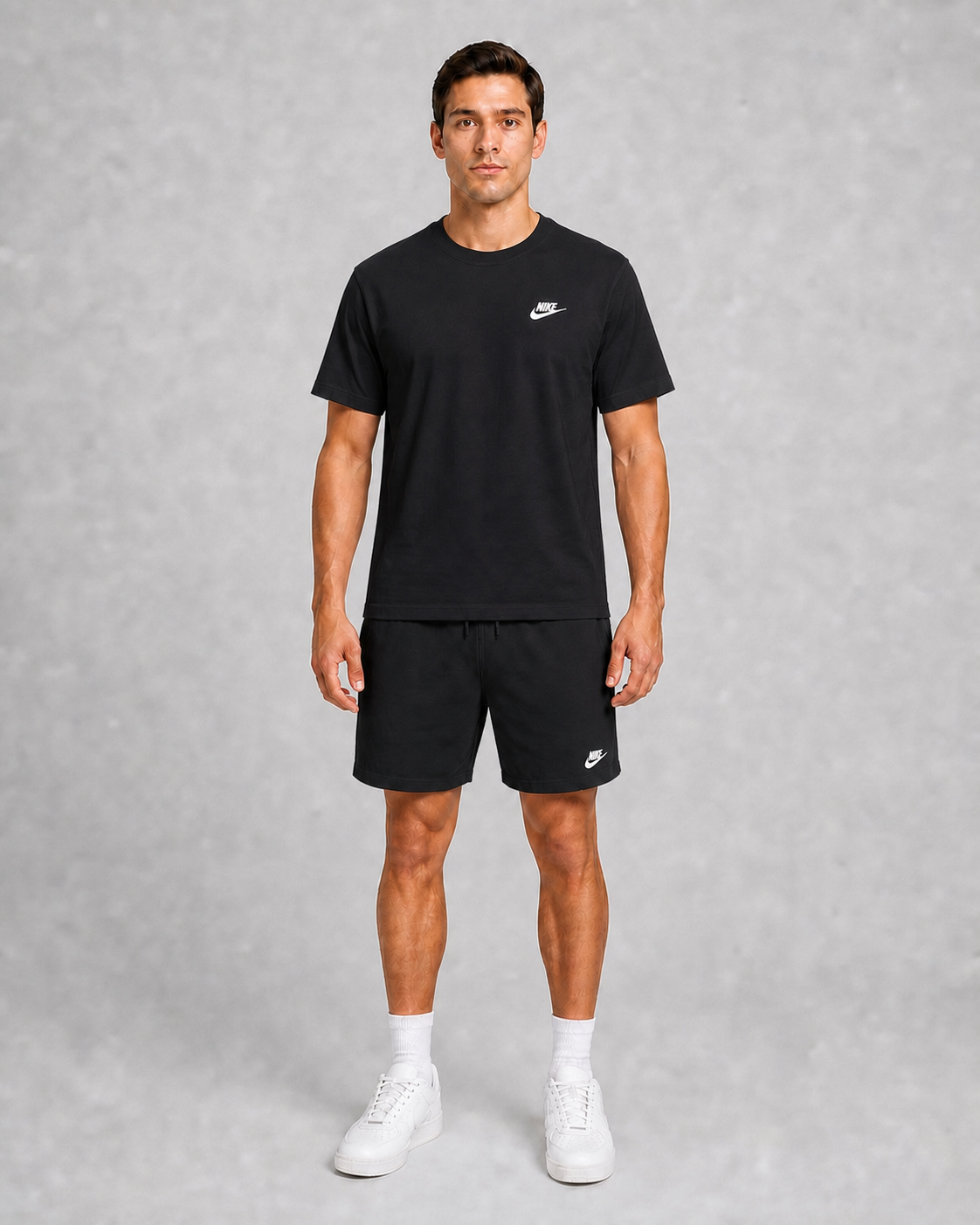 Men's Nike Sportswear Club T-Shirt & Knit Shorts Set