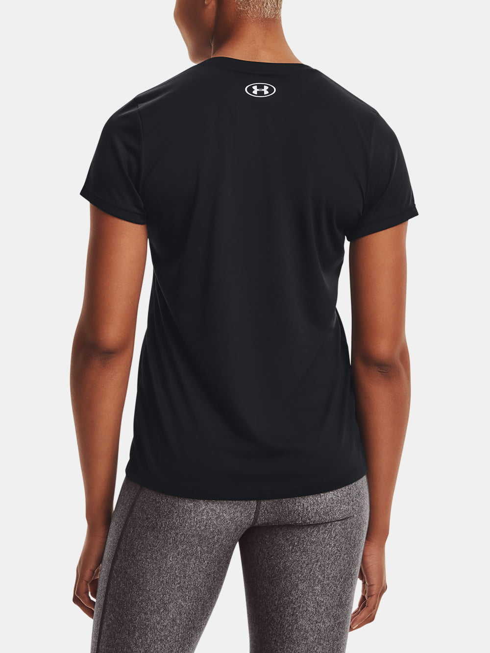 Women's Under Armour Tech V Neck Tee - Black
