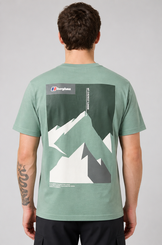 Men's Berghaus Everest Landmark Tee - Mint/Sage Green