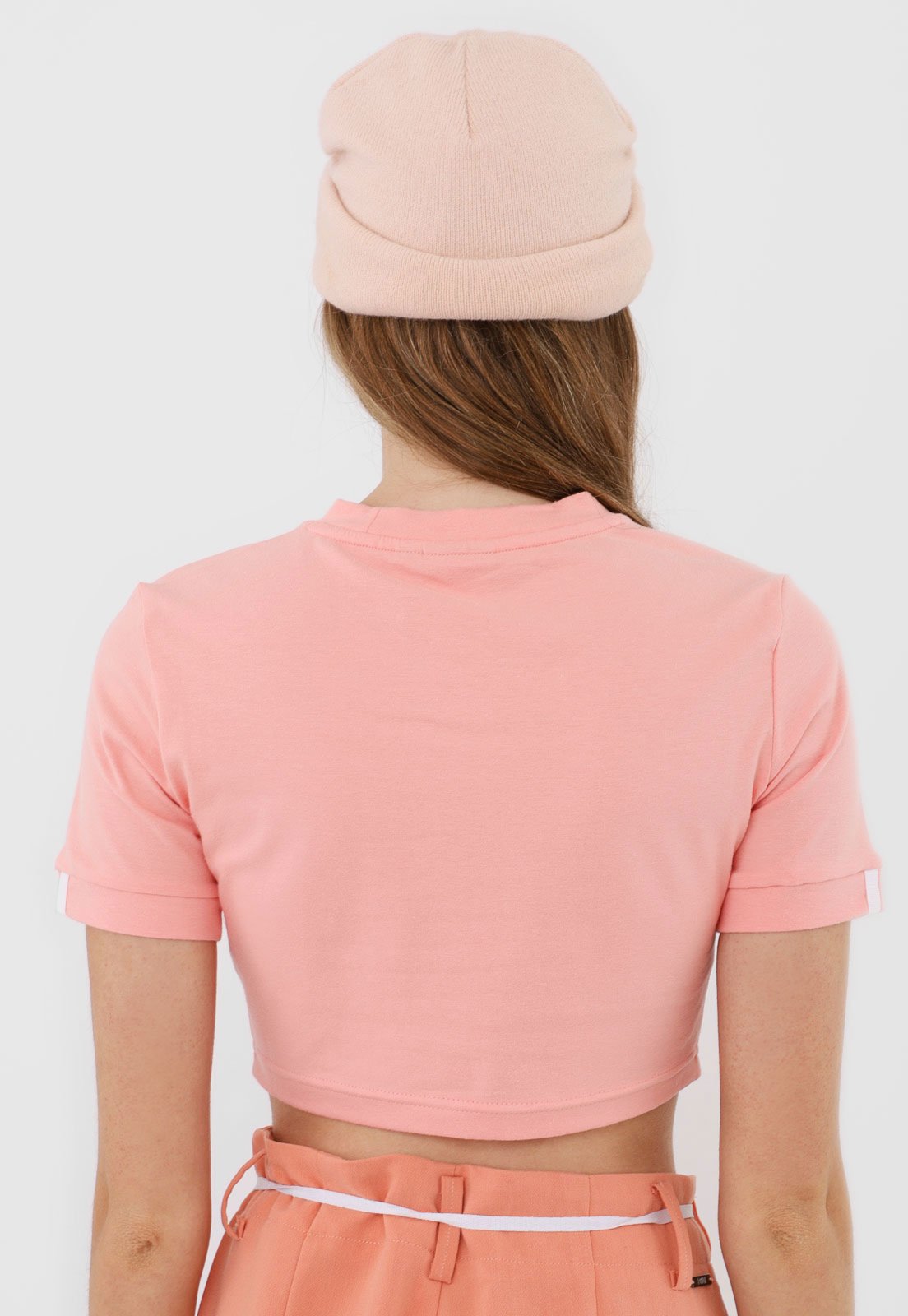Women's adidas Originals Cropped Tee - Pink/Peach