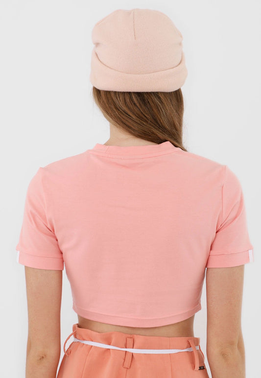 Women's adidas Originals Cropped Tee - Pink/Peach