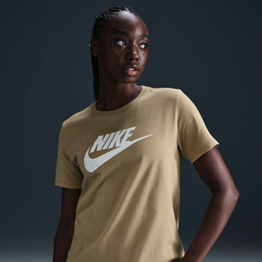 Women's Nike Sportswear Essentials Logo Tee - Parachute Beige
