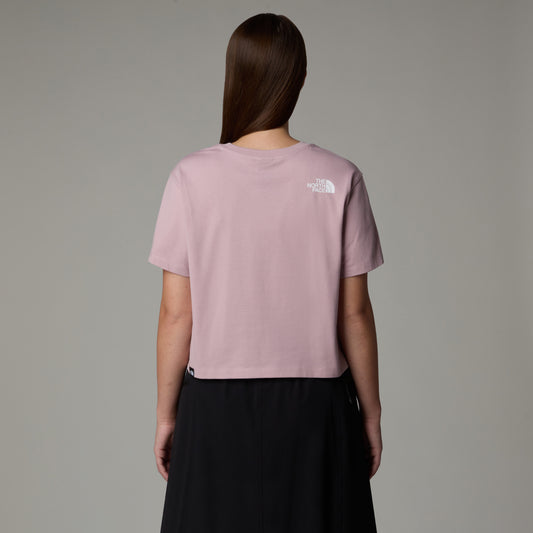 Women's The North Face Simple Dome Cropped Tee - Metal Pink