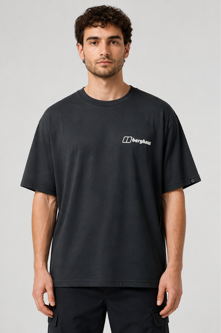 Men's Berghaus Hiker Storyboard Tee - Jet Black