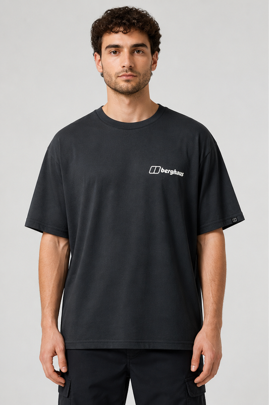 Men's Berghaus Hiker Storyboard Tee - Jet Black