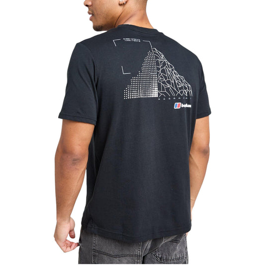 Men's Berghaus Mount Diagram Tee - Black