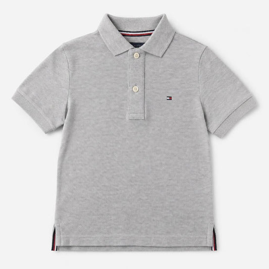 Tommy Hilfiger Baby/Kids Flag Piqué Polo Shirt - Grey Marl