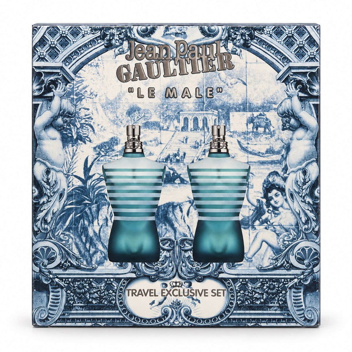 Jean Paul Gaultier Le Male EDT Travel Set 2 x 40ml boxed packaging