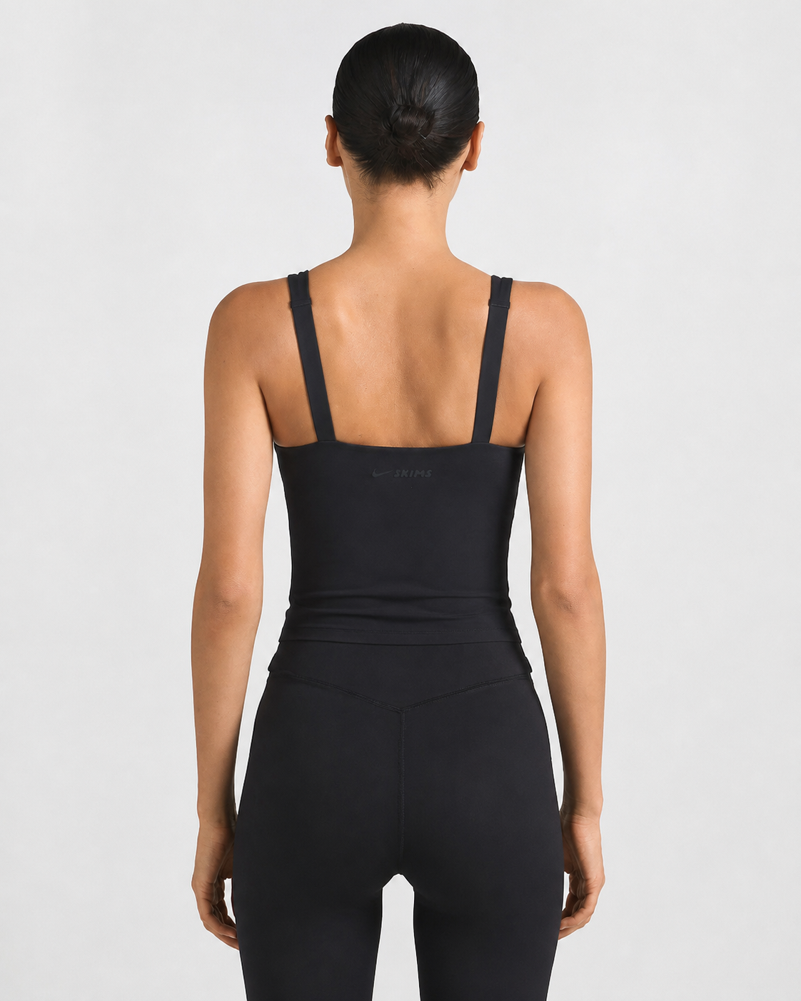 Women's NikeSKIMS Matte Square Neck Tank - Obsidian