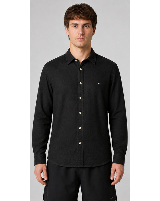 Tommy Hilfiger Long-Sleeve Shirt - Black
