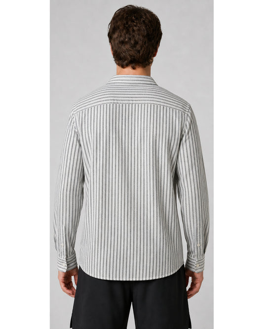 Tommy Hilfiger Striped Cotton Long-Sleeve Shirt