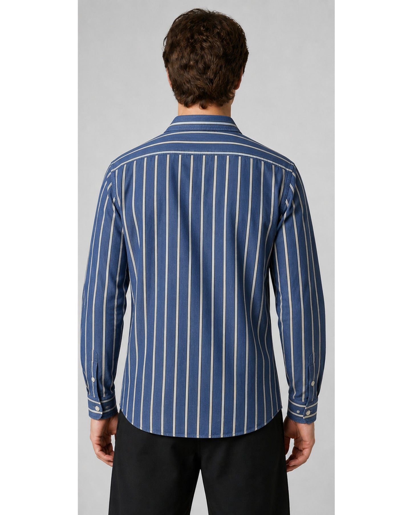 Tommy Hilfiger Striped Cotton Long-Sleeve Shirt