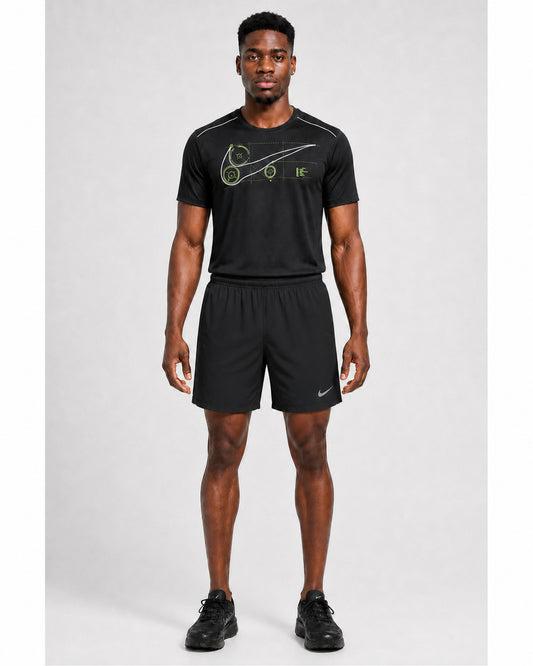 Challenger Men's Dri-FIT 7-inch Brief-Lined Running Shorts - Black