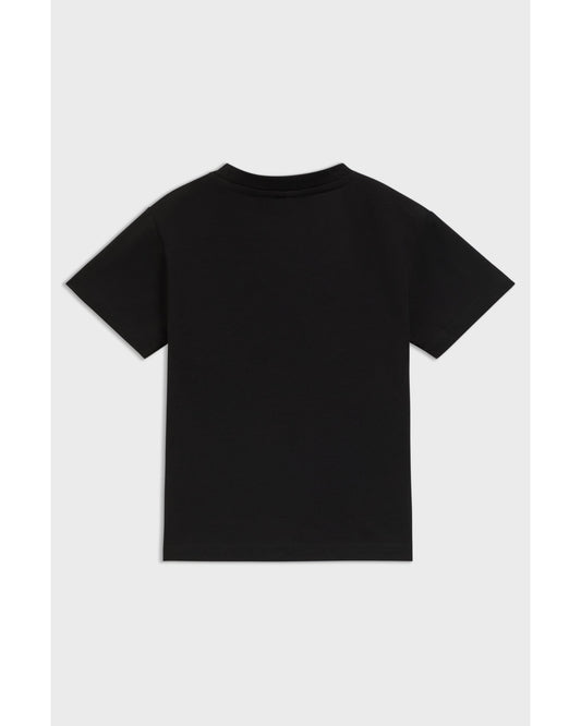 HUGO Kids' Cotton T-Shirt with Signature-Red Box Logo