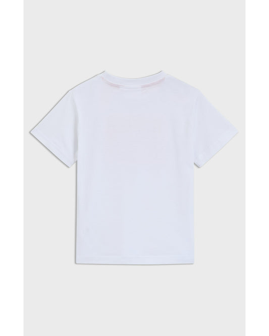 HUGO Kids' Cotton T-Shirt with Signature-Red Box Logo