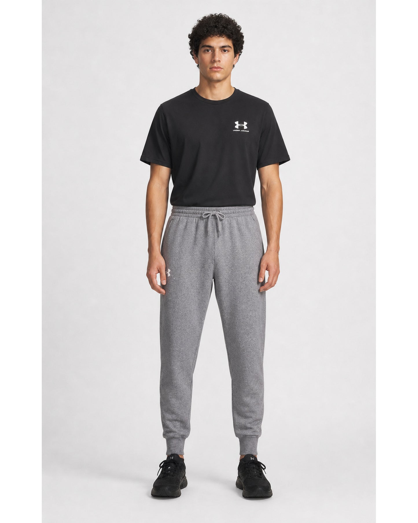 UA Rival Fleece Joggers - Castlerock Light Heather