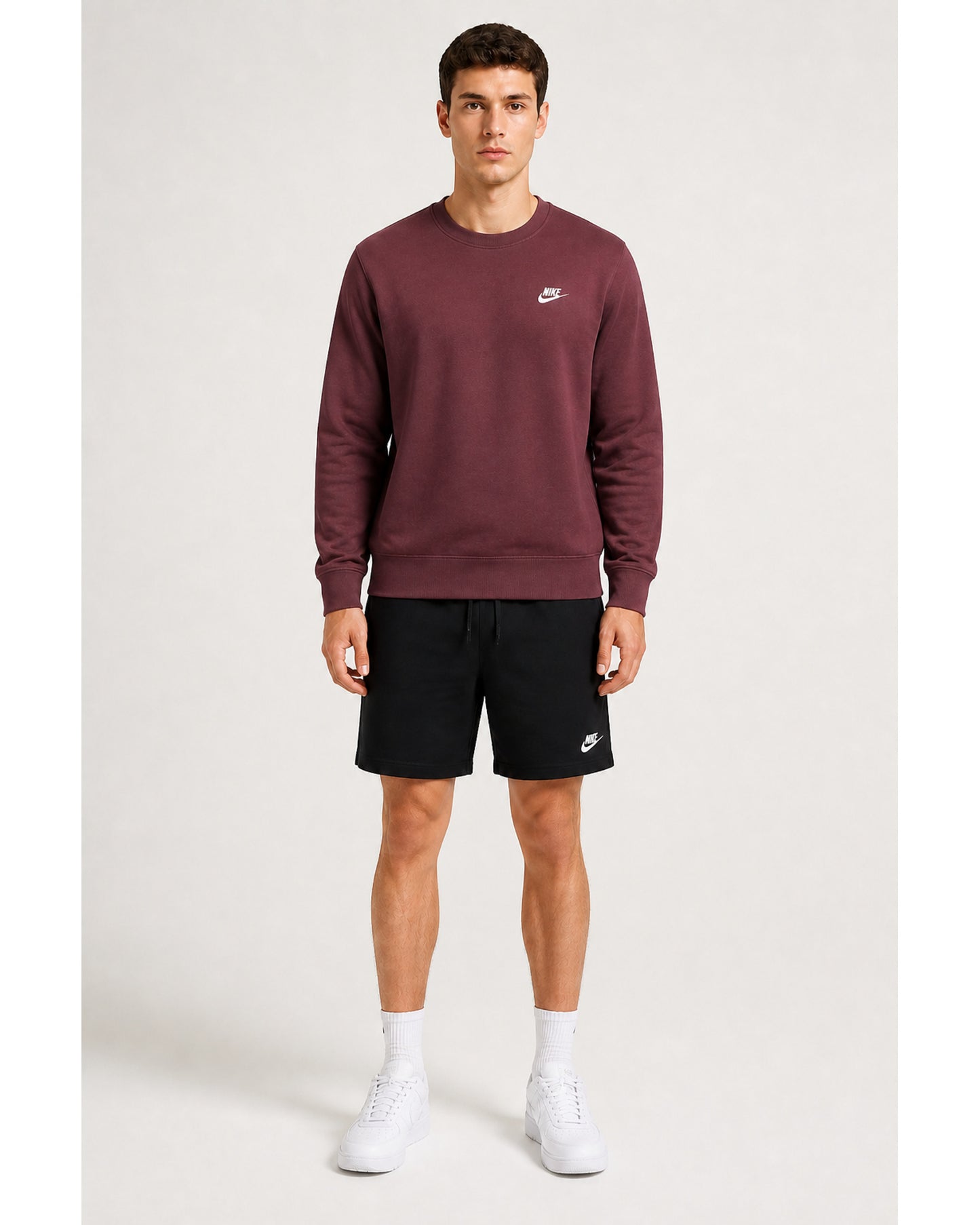 Club Fleece Crew Sweatshirt - Burgundy