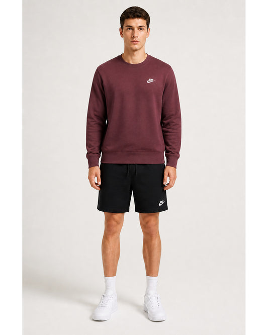 Club Fleece Crew Sweatshirt - Burgundy