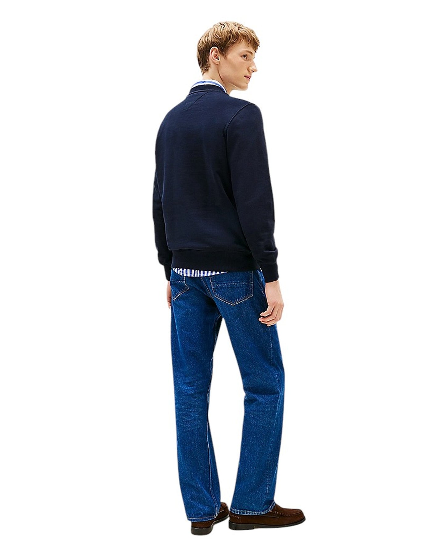 Hilfiger Stack Regular Crew Neck Terry Sweatshirt - Desert Sky
