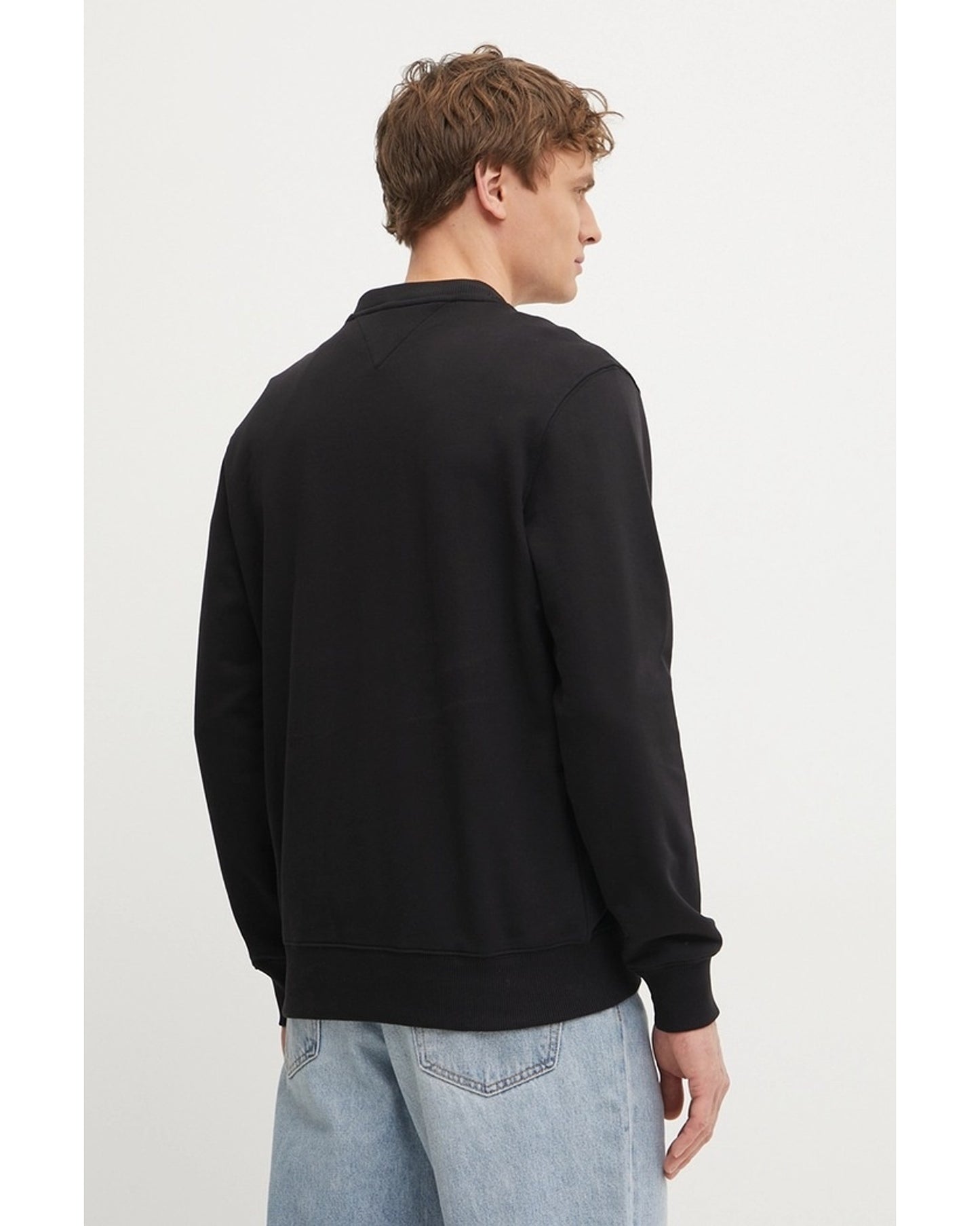 Hilfiger Stack Regular Crew Neck Terry Sweatshirt - Black