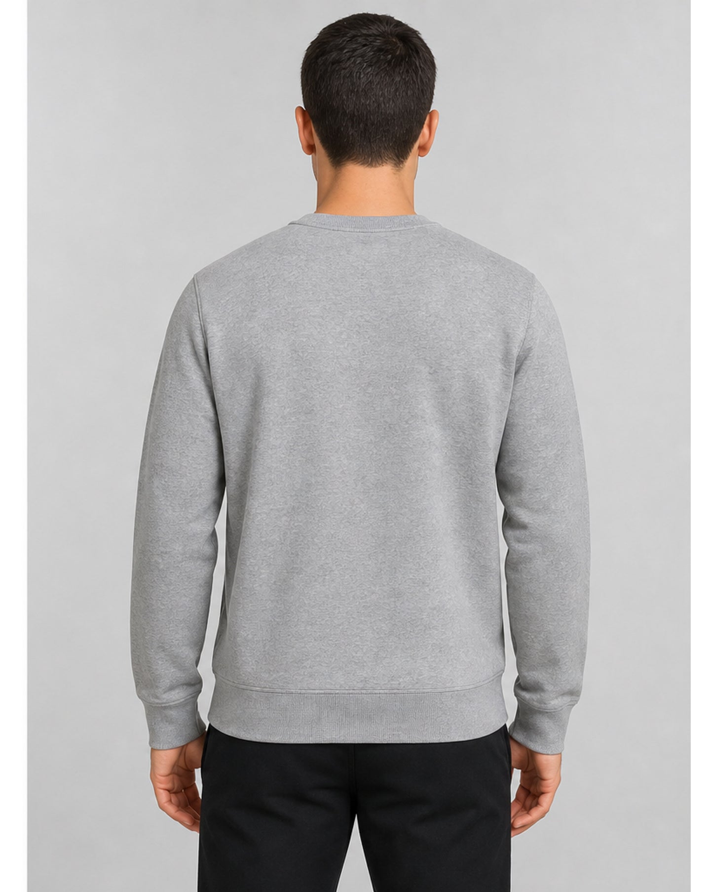 Hilfiger Stack Regular Crew Neck Terry Sweatshirt - Grey Heather