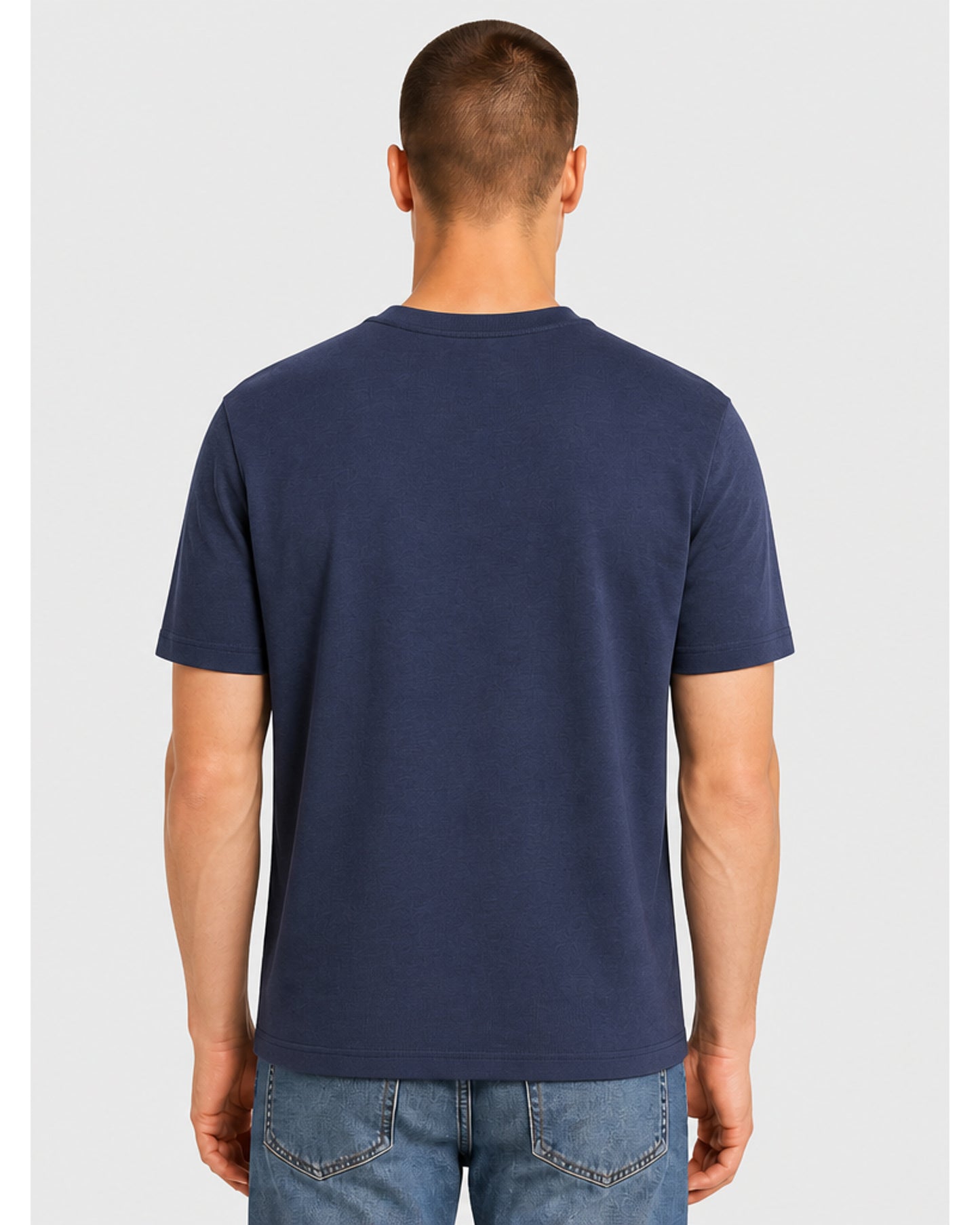 BOSS Stretch-Cotton T-Shirt - Navy