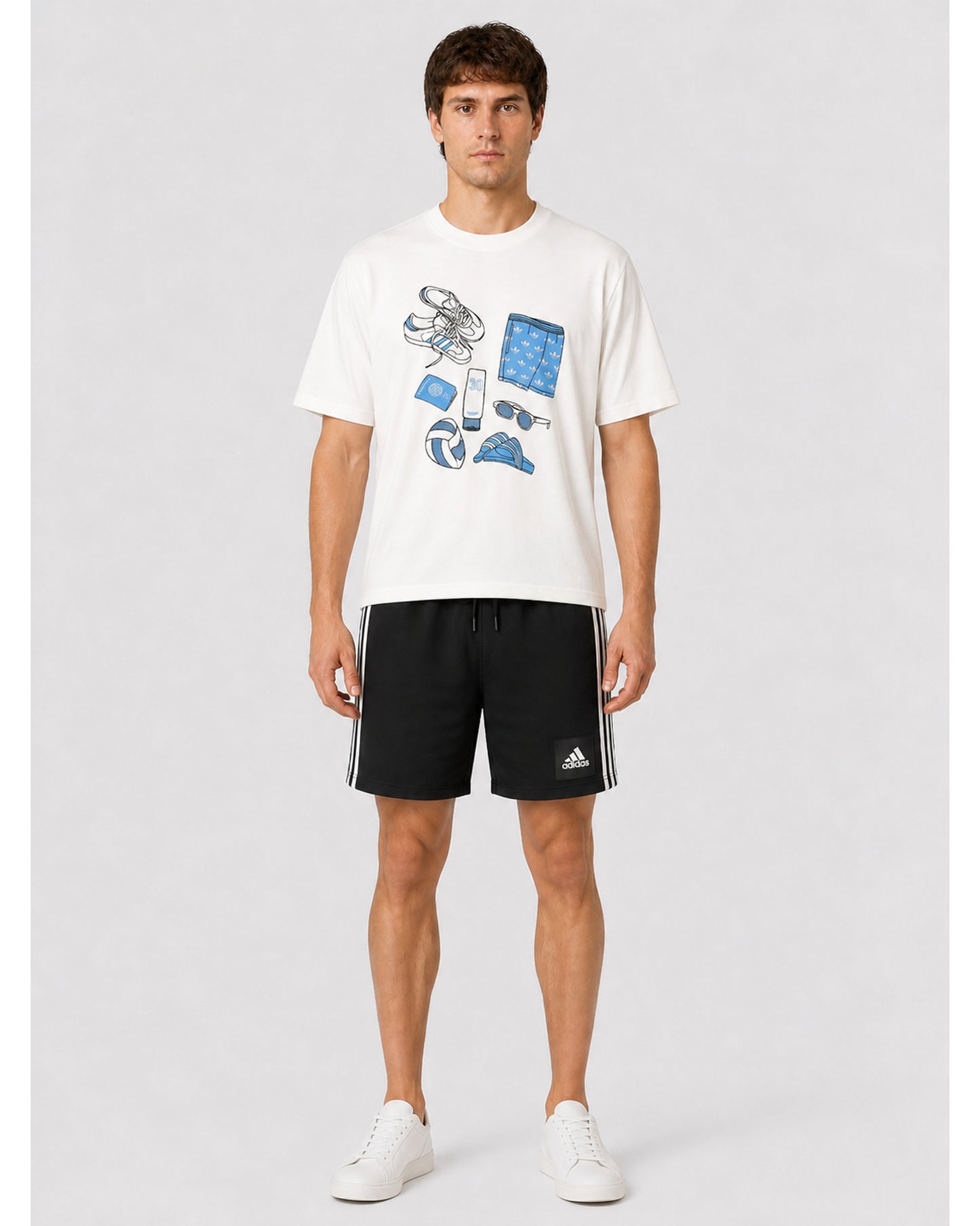 adidas 3-Stripes Shorts - Black