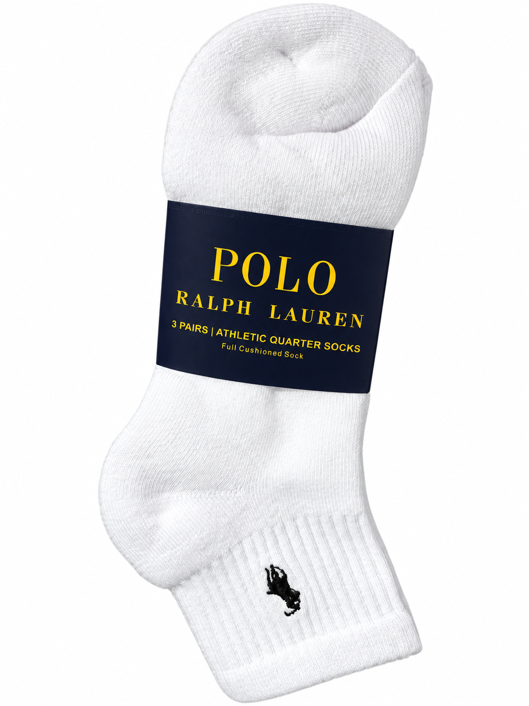 Men's Polo Ralph Lauren Athletic Quarter Socks, 3-Pack