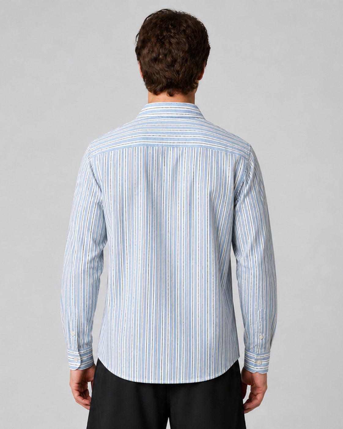 Men's Tommy Hilfiger Striped Cotton Long-Sleeve Shirt