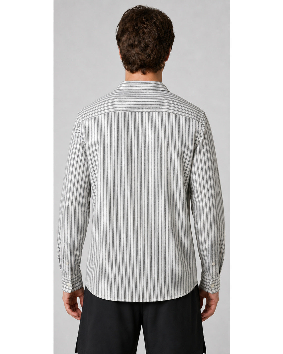 Men's Tommy Hilfiger Striped Cotton Long-Sleeve Shirt