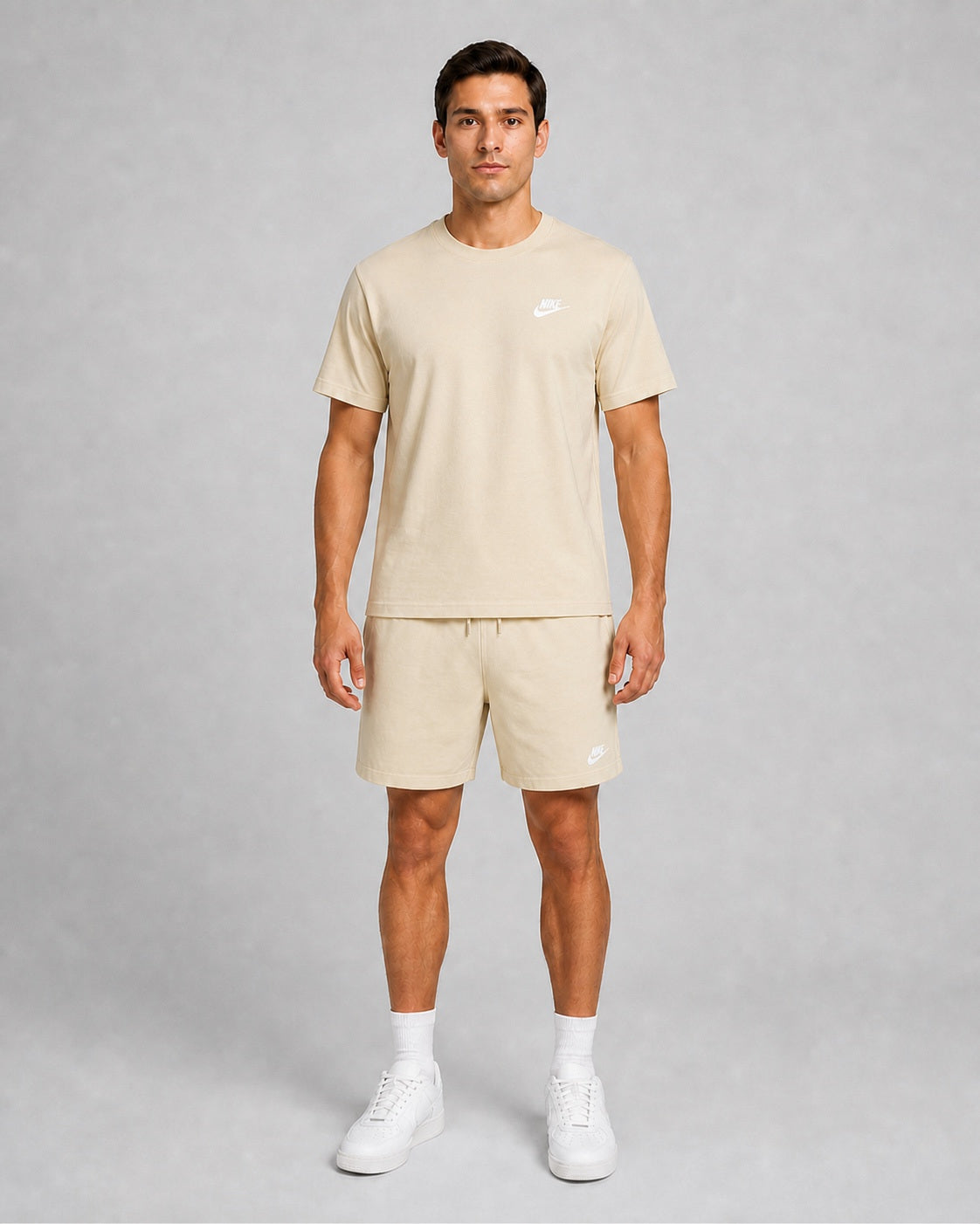 Men's Nike Sportswear Club T-Shirt & Knit Shorts Set