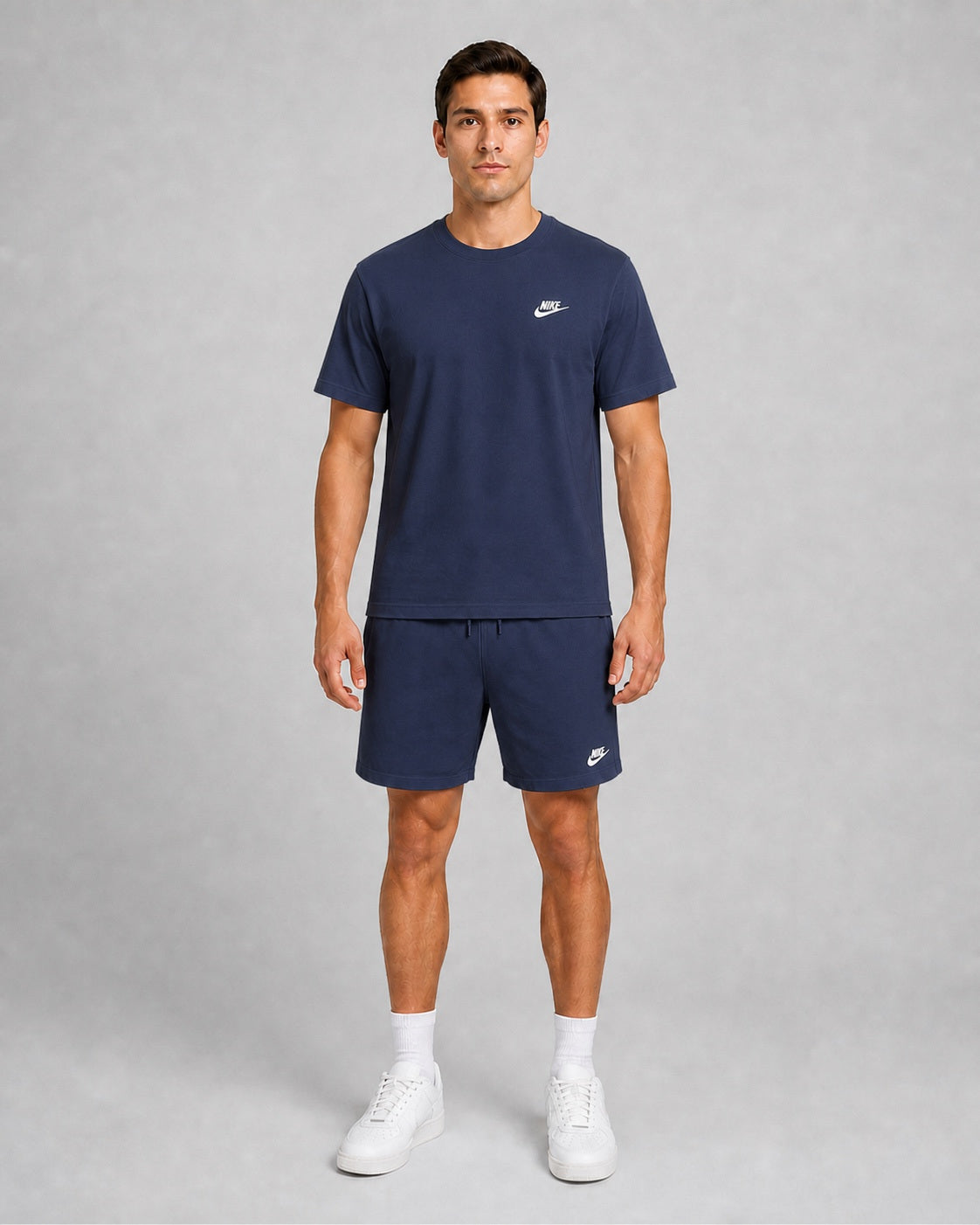 Men's Nike Sportswear Club T-Shirt & Knit Shorts Set