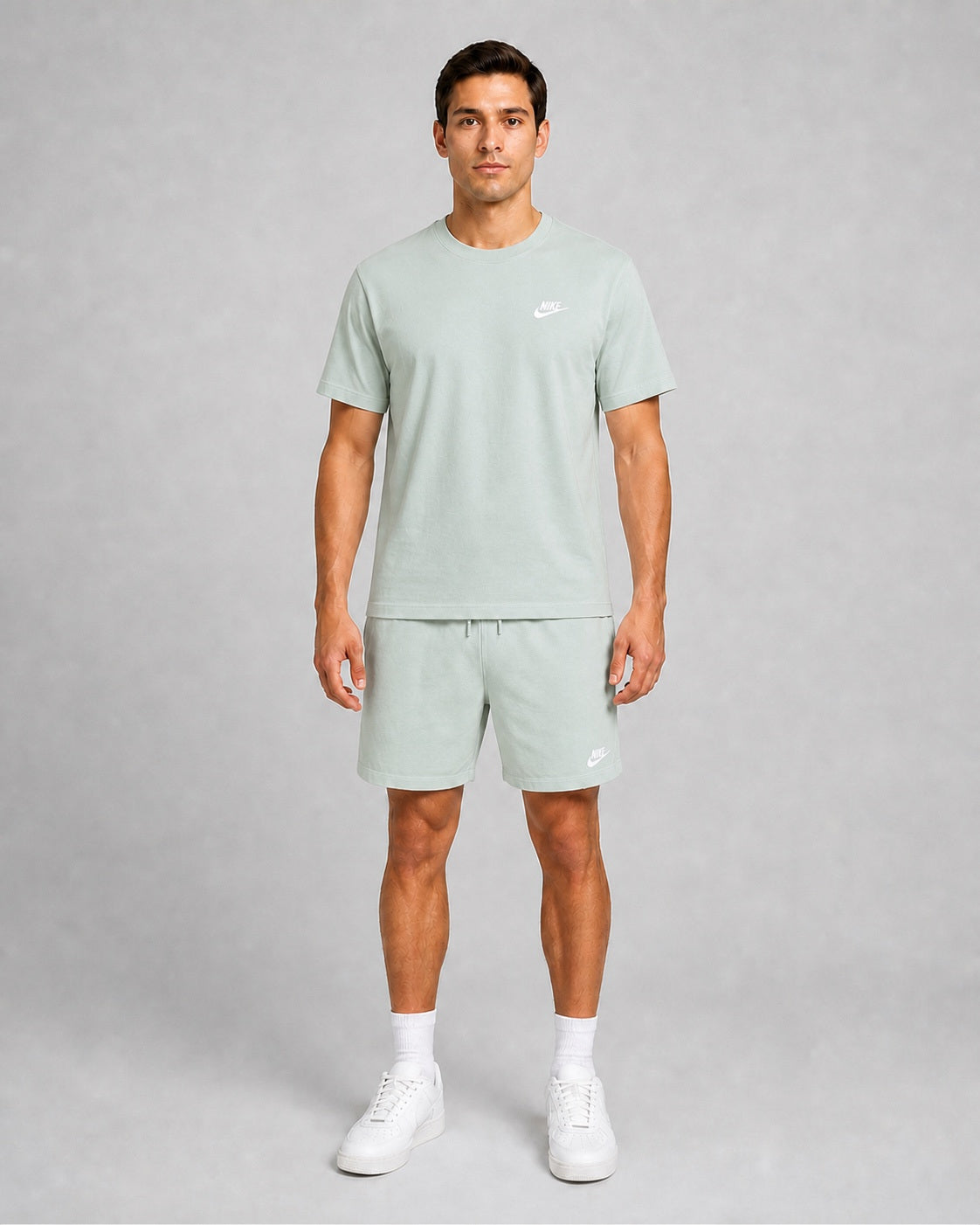 Men's Nike Sportswear Club T-Shirt & Knit Shorts Set