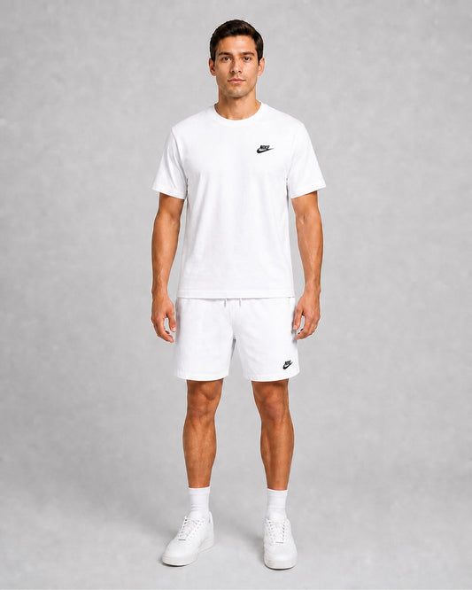 Men's Nike Sportswear Club T-Shirt & Knit Shorts Set