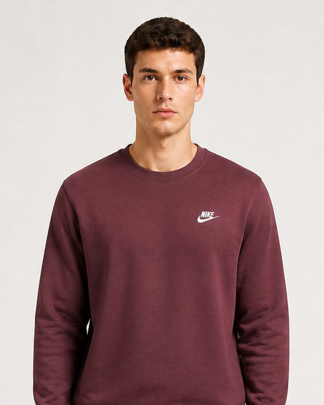 Club Fleece Crew Sweatshirt - Burgundy