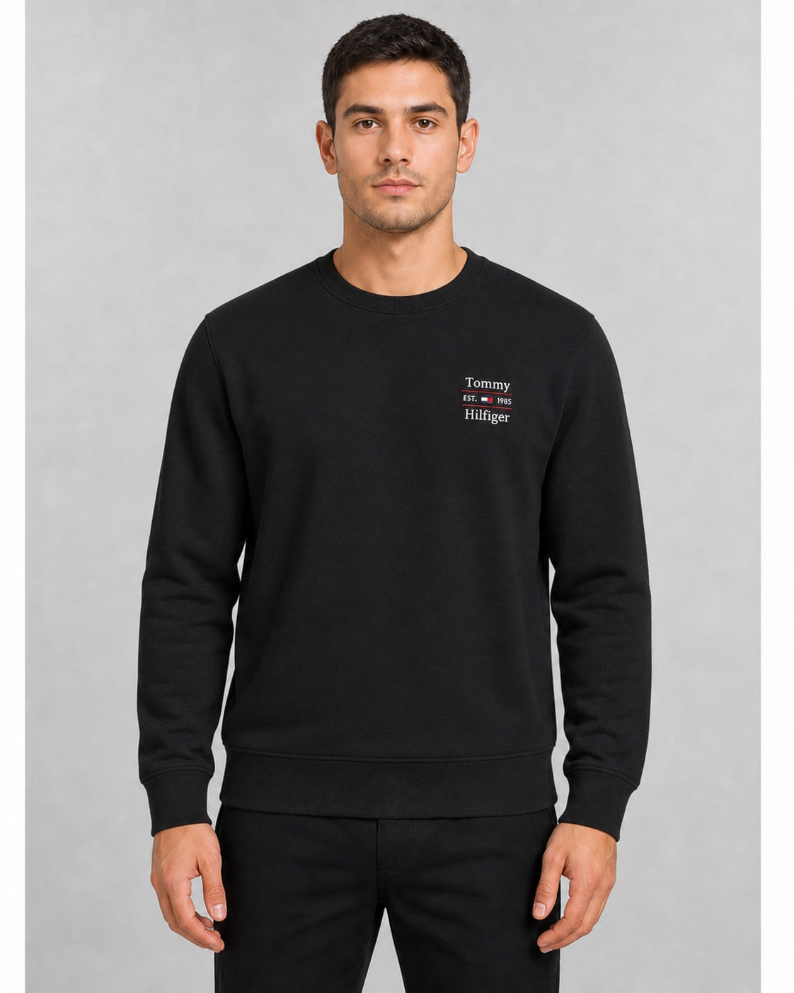 Men's Tommy Hilfiger Stack Regular Crew Neck Terry Sweatshirt