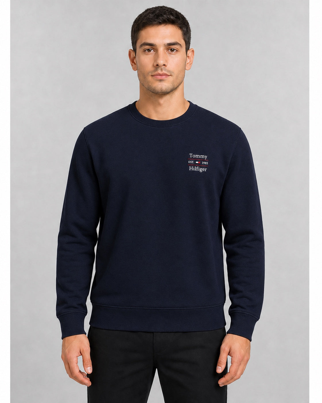 Men's Tommy Hilfiger Stack Regular Crew Neck Terry Sweatshirt