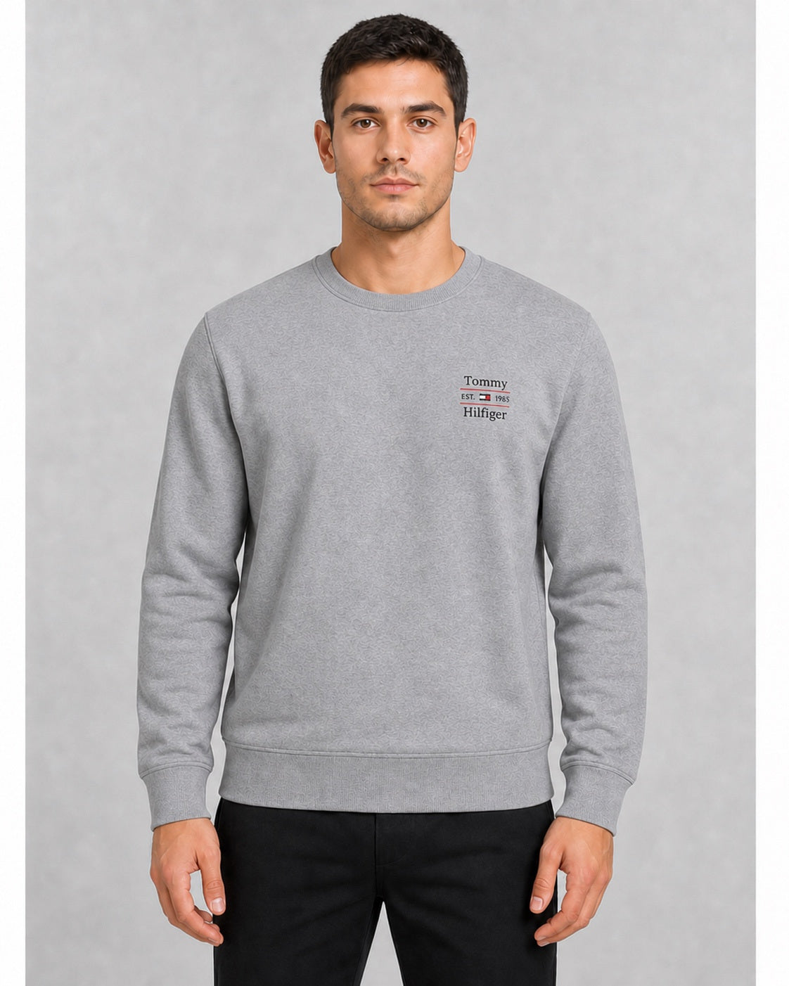Men's Tommy Hilfiger Stack Regular Crew Neck Terry Sweatshirt