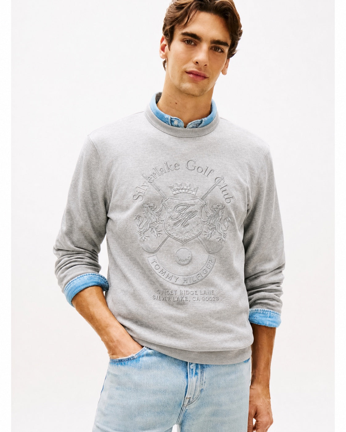 Men's Tommy Hilfiger Crest Embroidery Intechno Knit Sweatshirt