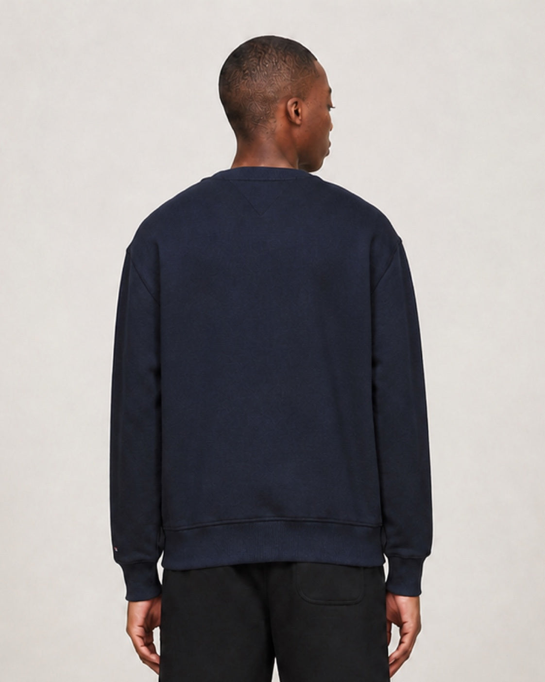 Men's Tommy Jeans Cotton Applique Crew-Neck Sweatshirt