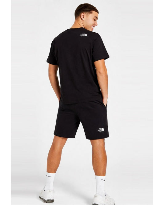 The North Face Simple Dome Reflective T-Shirt & Shorts Set - Black/Silver