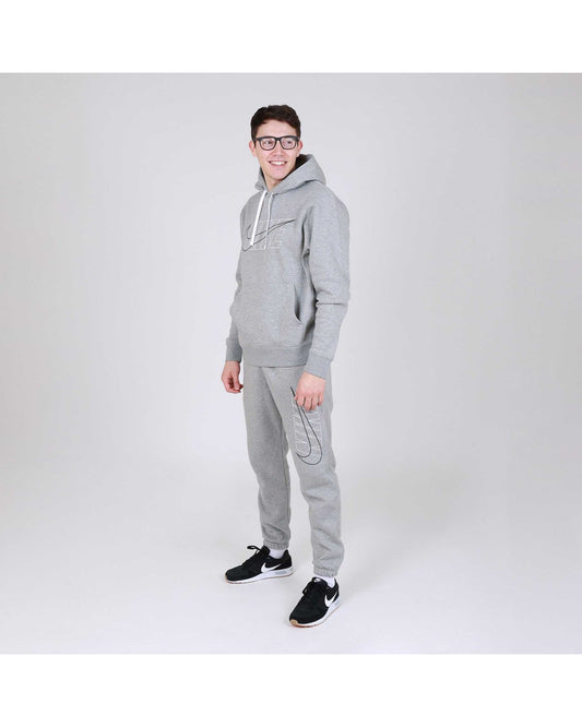 Nike Sportswear Club Fleece Tracksuit - Dark Grey Heather/White
